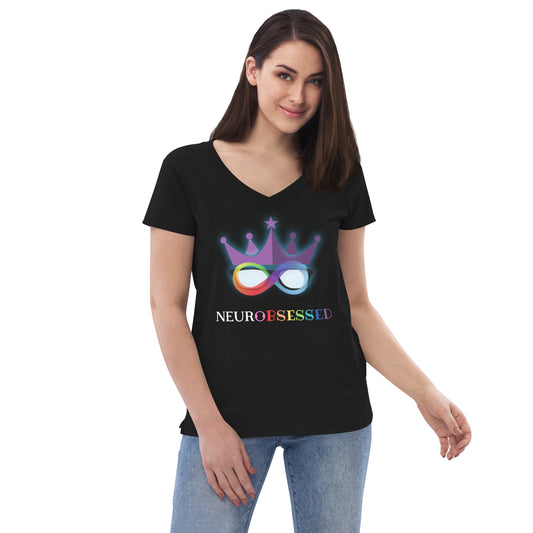 NEURObsessed Women’s recycled v-neck t-shirt