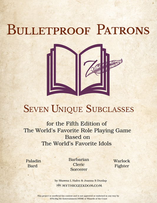 Bulletproof Patrons 5e Subclasses (Full Collection)