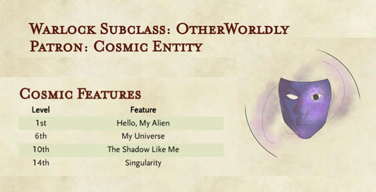 Warlock Subclass - Otherworldly Patron: Cosmic Entity (Bulletproof Patrons)