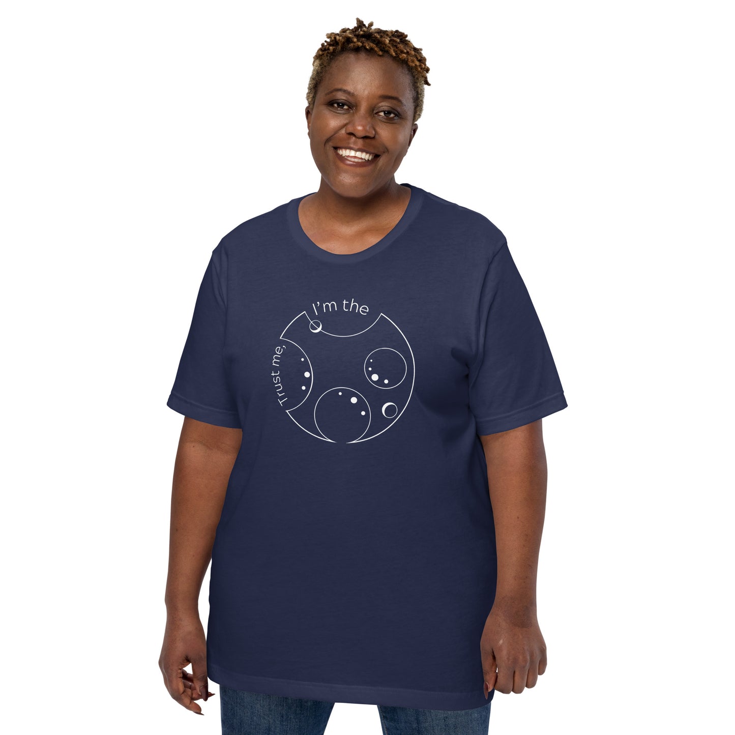 “Trust me, I’m the Doctor” Circular Gallifreyan Unisex t-shirt