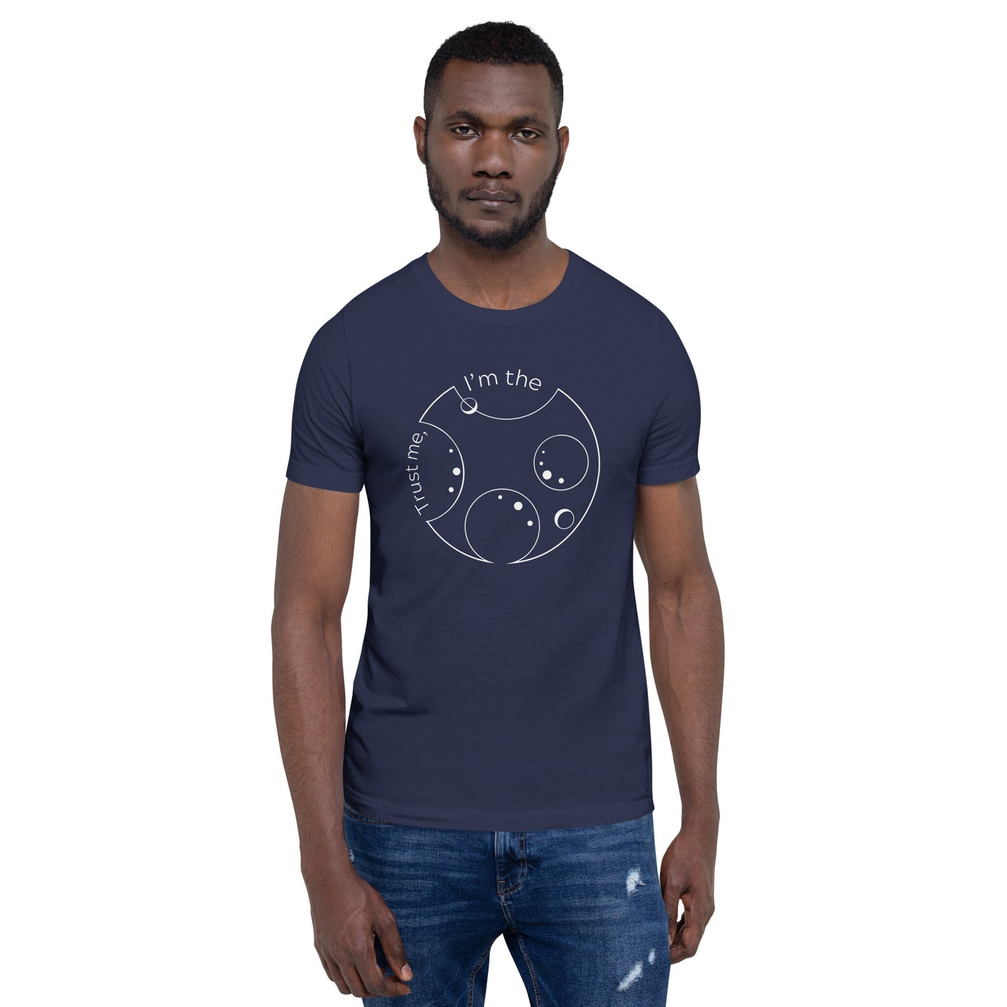 “Trust me, I’m the Doctor” Circular Gallifreyan Unisex t-shirt